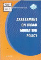 Assessment on Urban migration Policy 